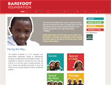 Tablet Screenshot of barefootfoundation.com